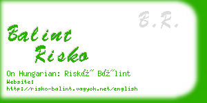 balint risko business card